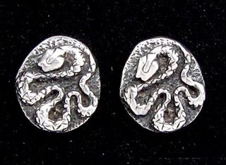 925純銀蛇雕耳環 silver earrings64238418655234110