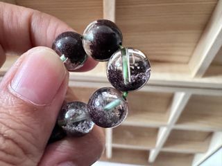 天然紅幽靈聚寶盆手鍊64219498822147110