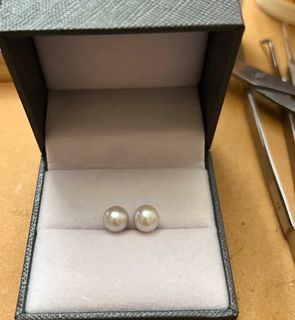 優惠 7.5mm 無調真多麻 日本海水 耳釘64242491654530110