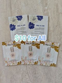 đ«§ PAUL & JOE BEAUTE Sample Set - Smoothing Foundation Primer SPF30 PA+++ (#001) Sugar Porcelain Oil-Control Refreshing Moisturizer 0.4ml x 2 + Protecting Foundation Primer N SPF50+ PA++++ (#01) Sugar Porcelain Sunscreen Moisturizer N 0.4ml x 3 (Total 5 Items)64221547887746110