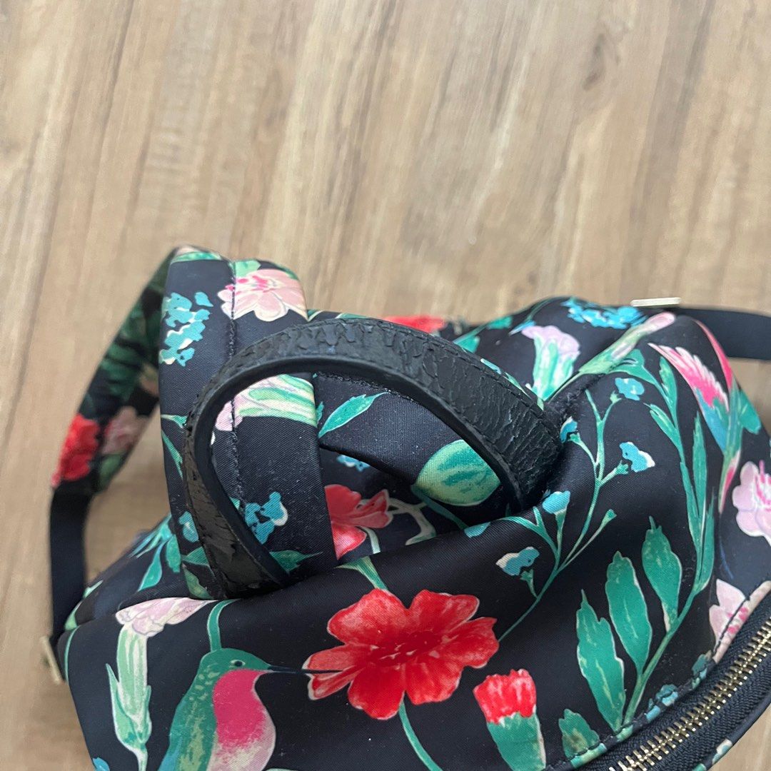 authentic kate spade floral backpack (Category: Backpacks) located in Manila. Submitted by maechann (Listing ID 1394283192, Image 3). Description: - bought for 5k+ - authentic - peeling leather but can be easily repaired .