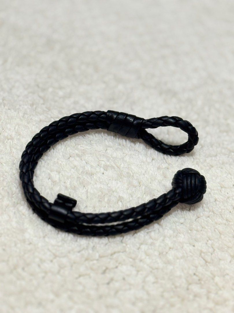 BOTTEGA VENETA LEATHER BRACELET (Category: Luxury Accessories) located in General Trias. Submitted by camellia_fashion (Listing ID 1394381353, Image 1). Description: 💯 authentic Bracelt only Flaws nawala yung silver logo.