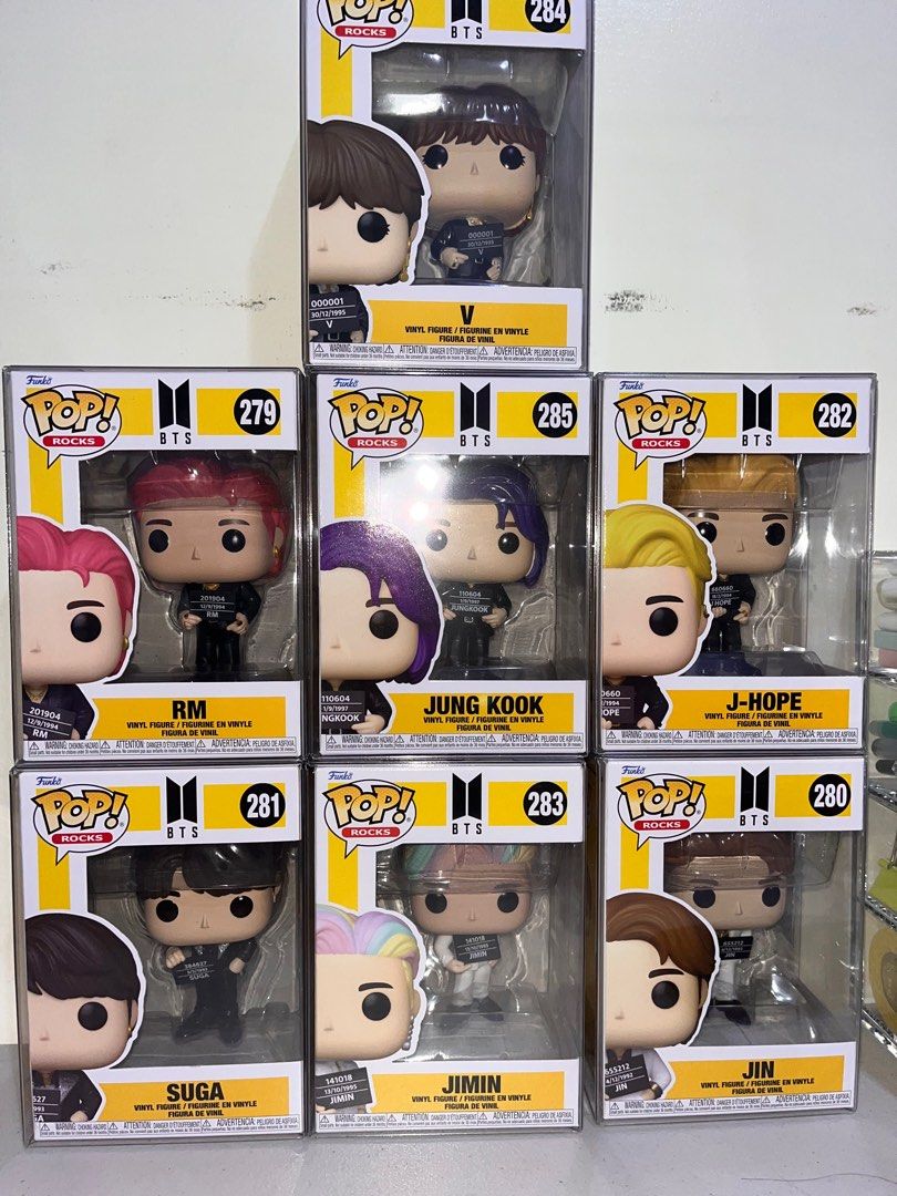 BTS Butter Series Funko Pop (Category: K-Wave Merchandise) located in Manila. Submitted by stormborn24452 (Listing ID 1394389455, Image 1). Description: 600 each 3 for 1600 Jungkook - Sold V - Sold Jimin - Available RM - Available Suga - Sold Jin - Available Jhope - Available.