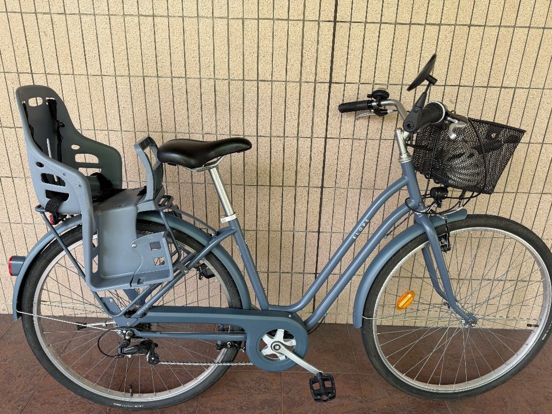 Low Frame Btwin Elops 120 Btwin Elops 120 Low Frame City Bike With