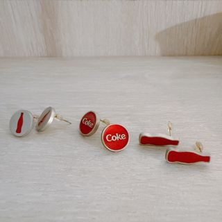 Coca Cola vintage Earrings 懷舊可口可樂耳環64195201954435110