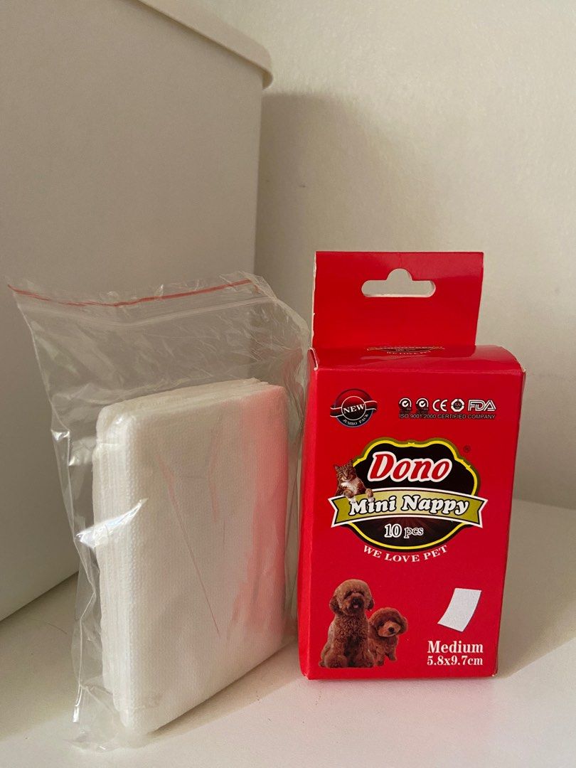 DONO Mini Nappy (Medium) (Category: Diapers & Baby Wipes) located in Bacoor. Submitted by decluttergirlie2 (Listing ID 1394402456, Image 3). Description: 6 pcs left Used when your female dog is on her period. Location: Bacoor, Cavite.