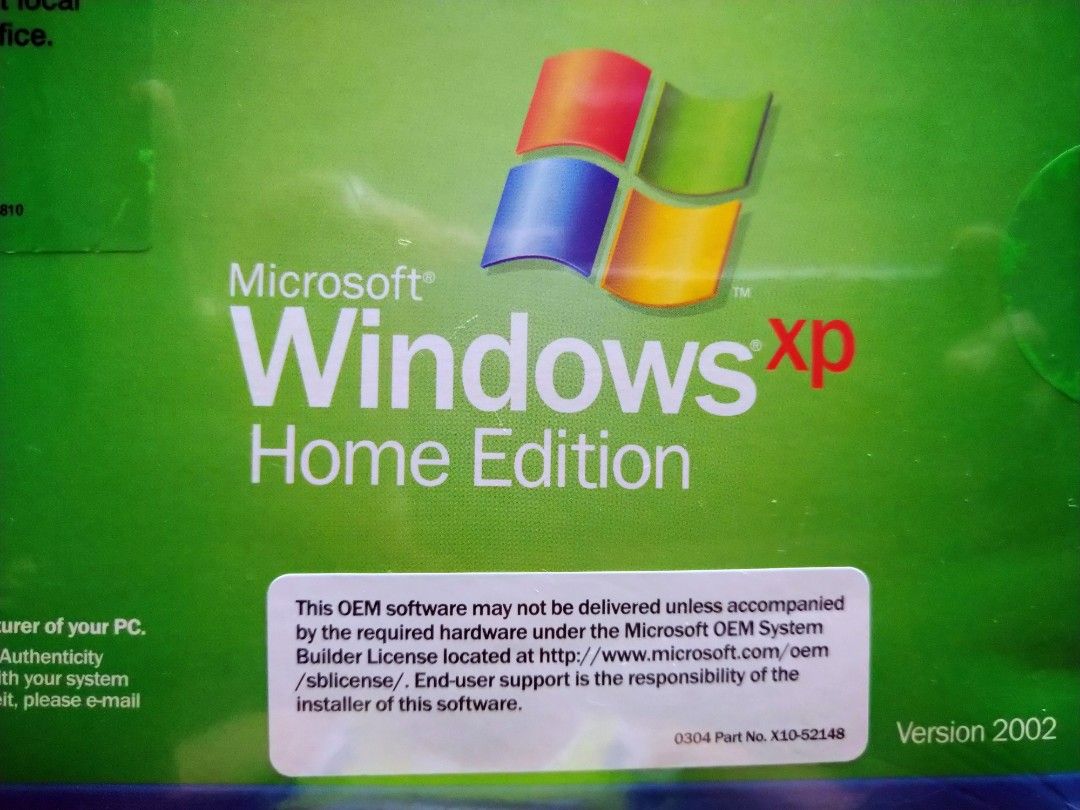 Genuine Microsoft WINDOWS XP Home Edition version 2002 with Service Pack Edition 2 (Category: Office & Business Technology) located in Paranaque City. Submitted by samfisher429932 (Listing ID 1394216282, Image 2). Description: Genuine Microsoft WINDOWS XP Home Edition version 2002 with Service Pack Edition 2 Condition: SEALED & BRAND NEW To all interested: I will take the risk of sending this item to your place immediately for you to check & test