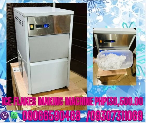 Ice Flakes Making Machine (Category: Coffee Machines & Makers) located in Cebu City. Submitted by ultimateni42771 (Listing ID 1394284204, Image 1). Description: - Ice flake machine - Stainless steel front panel - Digital display - Produces ice flakes - Price: PHP30,500.00 - Contact: 09066590468 / 09307311069.