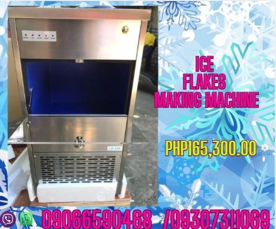Ice Flakes Making Machine (Category: Coffee Machines & Makers) located in Cebu City. Submitted by ultimateni42771 (Listing ID 1394301074, Image 1). Description: Product Parameter Model-LZ: 120 Capacity: 60kg /24hrs Ice Storage :30kg Power:620w Current:2.8a Net Weight:43kg packaging : 47*60*102cm materials : stainless Steel 304 ✅ Guaranteed lowest price ✅ Quality products ✅ Big discount for bulk orders ✅ 100% LEGIT TRUSTED SUPPLIER! ✅ With Complet