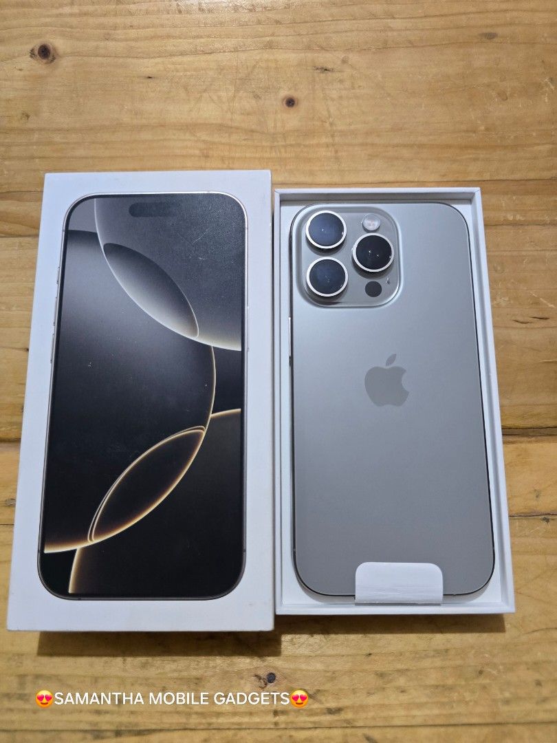 Iphone 16 Pro 128gb Smartlock (Category: iPhone 16 Series) located in Manila. Submitted by lenweltong05295 (Listing ID 1394385436, Image 2). Description: Iphone 16 Pro 128gb Smartlock Good as new Onhand Stock.