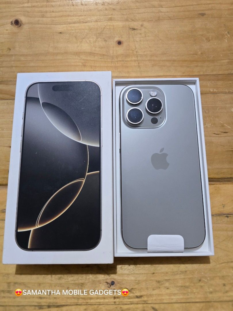 Iphone 16 Pro 128gb Smartlock (Category: iPhone 16 Series) located in Manila. Submitted by lenweltong05295 (Listing ID 1394385436, Image 1). Description: Iphone 16 Pro 128gb Smartlock Good as new Onhand Stock.