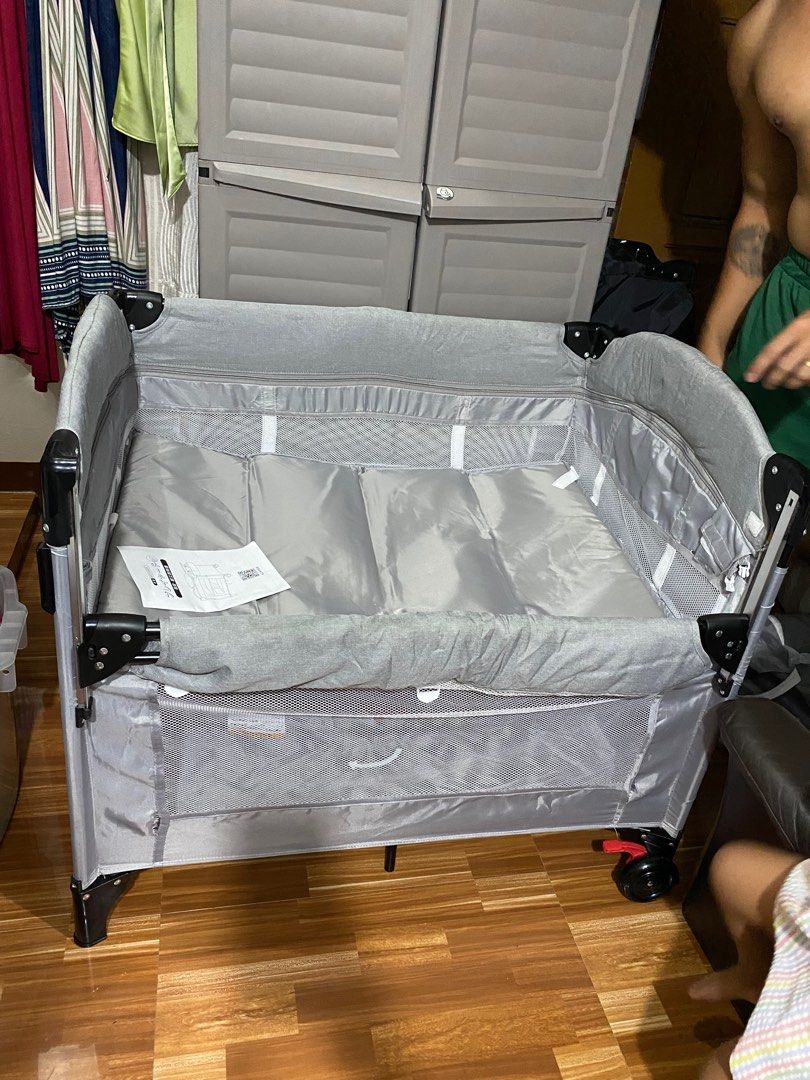 Japan Crib foldable with bedside (Category: Cots & Cribs) located in Manila. Submitted by avalanchesonlineshopmainacount (Listing ID 1394360634, Image 2). Description: .