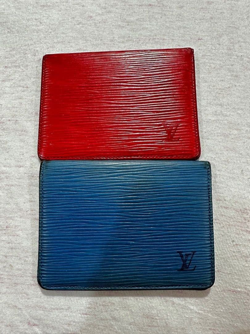 lv card case bundle (Category: Luxury Bags & Wallets) located in Antipolo. Submitted by prelovedcloseta (Listing ID 1254159204, Image 1). Description: auth lv card case preloved with signs of usage needs cleaning yung blue need i-dikit yung sa gilid blue epi- SOLD.