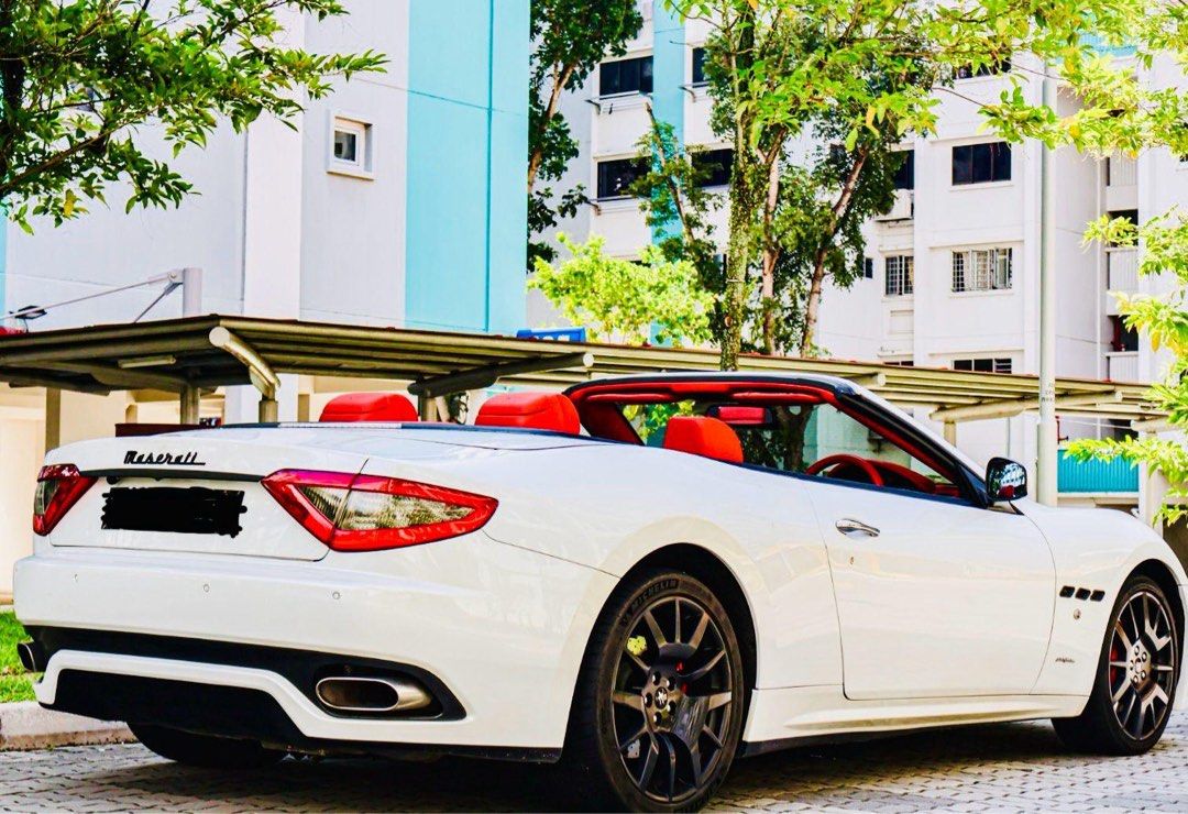 Maserati GranCabrio 4.7 (A) (Category: Used Cars) located in Singapore. Submitted by macha.story (Listing ID 1394385016, Image 2). Description: Perfect soft red top with stunning interior. ❤️ Flawless engine and transmission gearbox. Silent chassis and undercarriage. Full serviced by agent. Brand new tyres. 🛞 🤩 Very good condition, view to believe. 🚗 All trade in welcome. Full loan and bank loan available. 📞 Contact 9689 3920 for non obligati