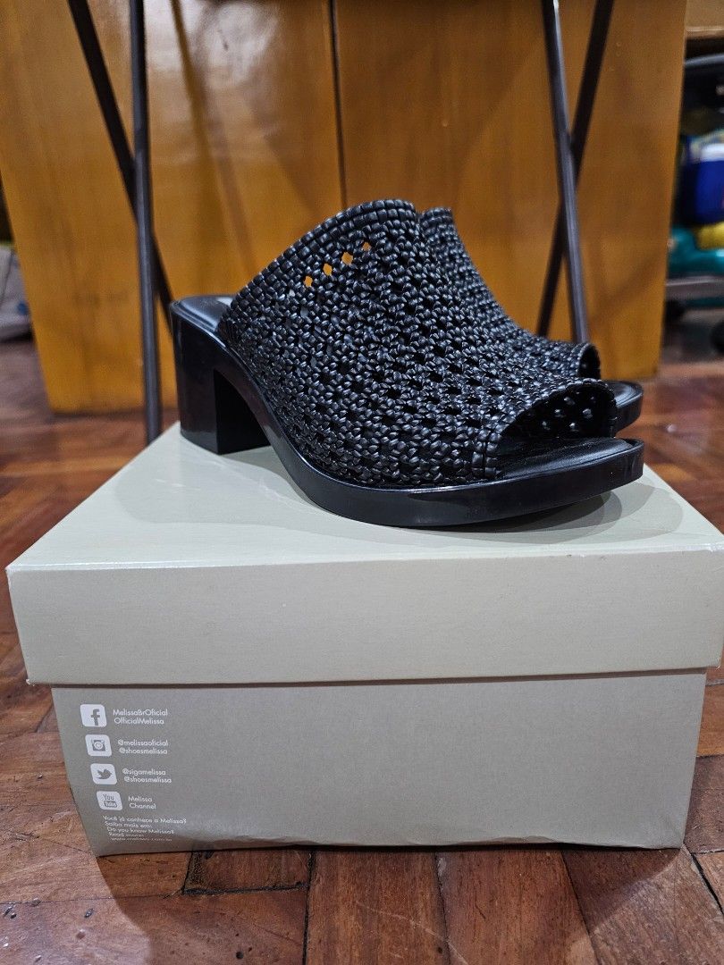 Melissa Heels Mule II Jason Wu (Category: Heels) located in Quezon City. Submitted by nicollen (Listing ID 1394226552, Image 2). Description: Melissa heels (black) mule II jason wu size 7 bought for 4k, selling for 2.5k (negotiable) rfs: wrong size.