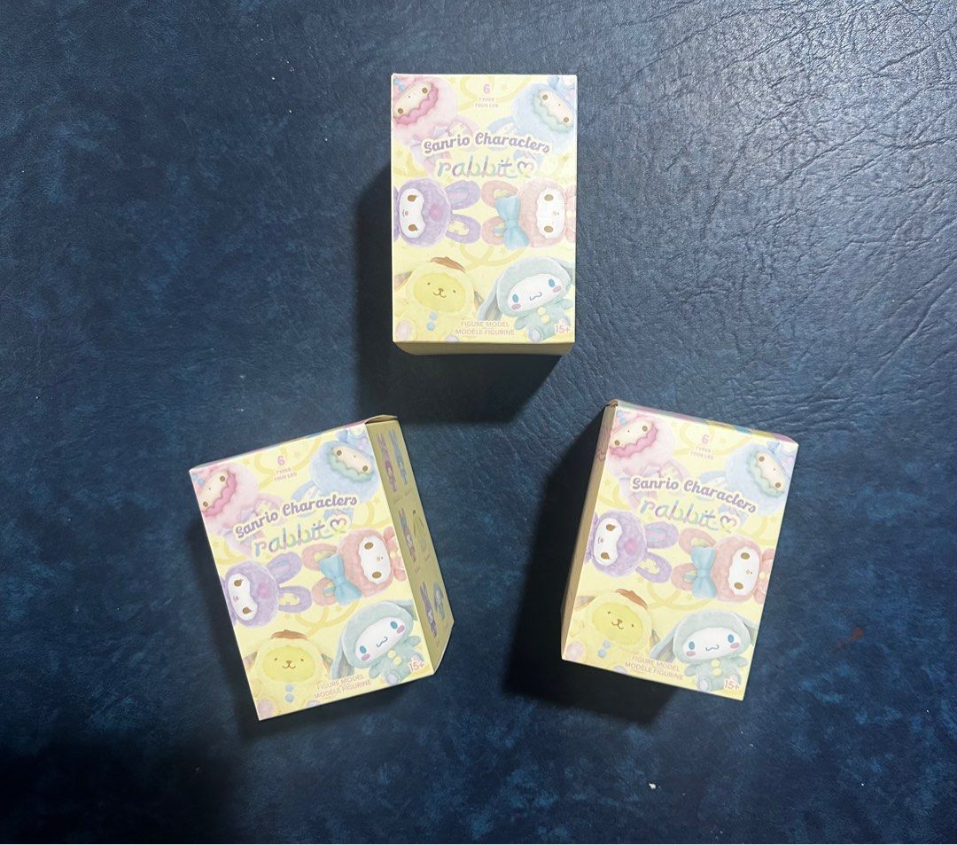 Miniso Sanrio Characters Blindbox Rabbit Edition (Category: Designer & Blind Box Toys) located in Quezon City. Submitted by brookslide (Listing ID 1394245441, Image 1). Description: Brand new Can send more photos Bought in Miniso China Sanrio Characters.