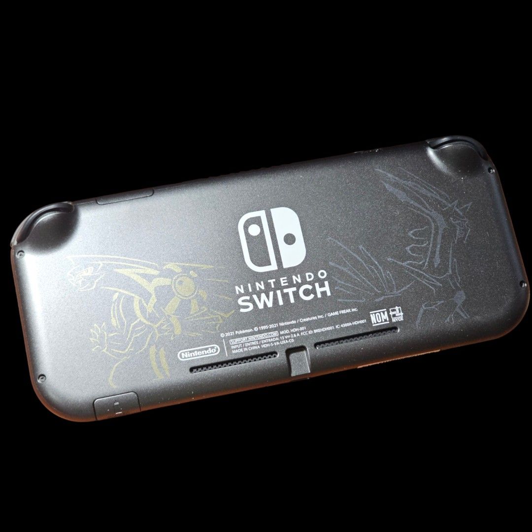 Nintendo Switch Lite Dialga and Palkia Edition (Category: Nintendo) located in Paranaque City. Submitted by john020497 (Listing ID 1394373254, Image 3). Description: Condition: - Complete with box and charger. - Around 9.5/10 condition. Still smooth. - No issue. - Rare item for collectors. Just message me if you have any questions or you need more details. Warranty: 1 day of testing Contact number: To be given upon dibs Location: Bacoor, Cavite M