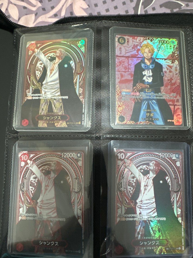 One Piece Card Game - Shanks & Sabo Cards, Hobbies & Toys, Toys & Games ...