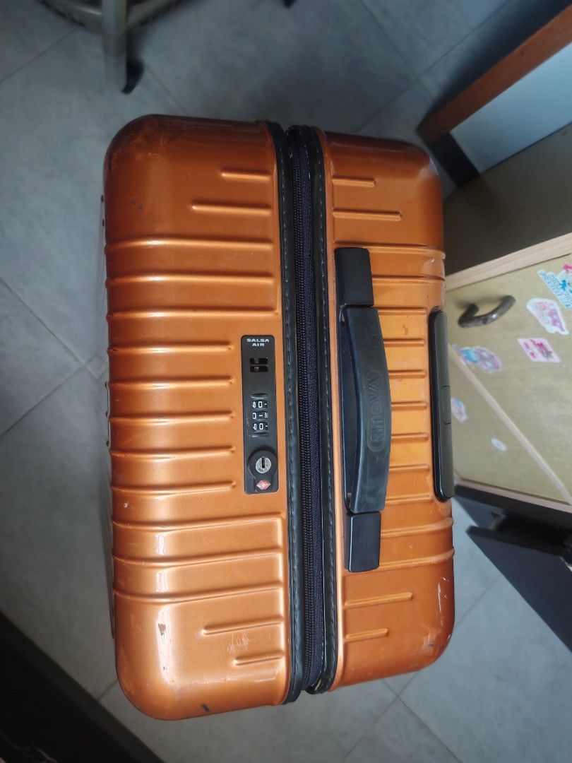 Rimowa Suitcase Orange, Hobbies Toys, Travel, Luggage on Carousell