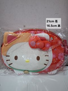 Sanrio Hello Kitty 和風斜背袋 2款64241448367362110