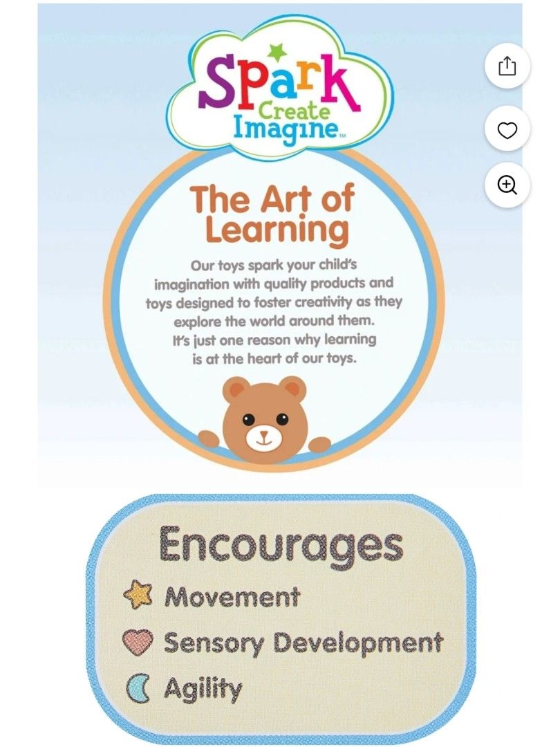 Spark Educational toy for Infant (Category: Infant Playtime) located in Muntinlupa City. Submitted by sariromrom (Listing ID 1394359046, Image 3). Description: -Clean and ready to use -Canada source -Crib and Stroller hanging toy -Activity: Mirror, squeaky sounds, pulling, Crinkle sounds, touch and feel.