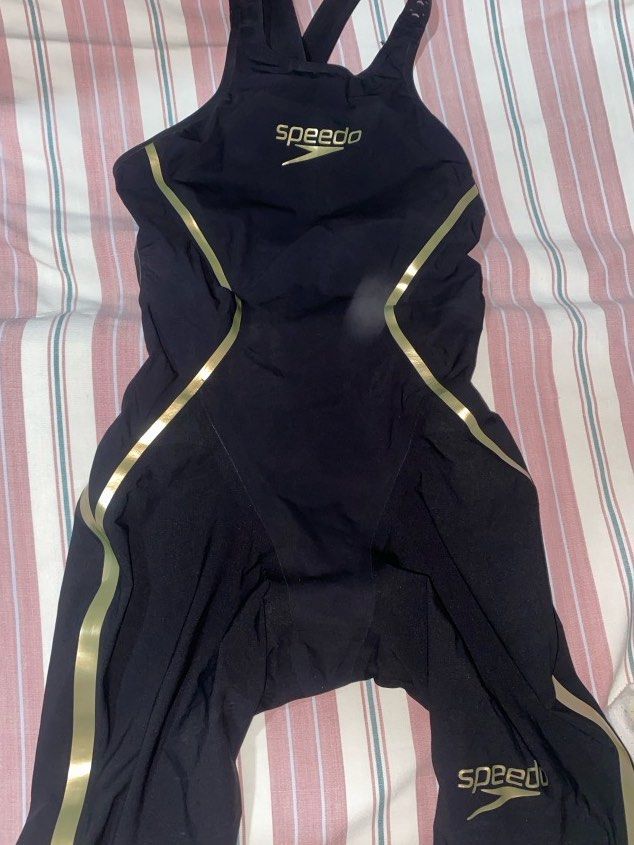 Speedo Fastskin Techsuit Black Gold (Category: Water Sports) located in Manila. Submitted by declutterwithbei (Listing ID 1392447673, Image 2). Description: ✨ Price is slightly negotiable ✨ Used twice for competitions ✨ Size 20 / S ✨ RFS: retired and need funds .