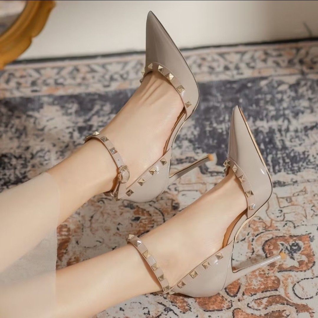 Studded Pointed-Toe Heels (Category: Heels) located in Cagayan de Oro. Submitted by lizcdo (Listing ID 1394289569, Image 2). Description: worn once what you see is what you get.