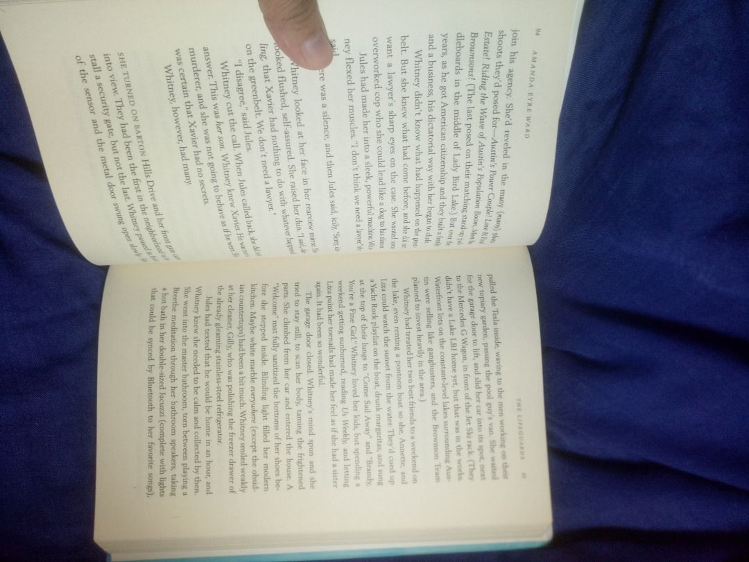 The Lifeguard by Amanda Eyre Ward (Category: Storybooks) located in Makati City. Submitted by buyingblind (Listing ID 1394277016, Image 3). Description: Tear on the book jacket; refer to photo.