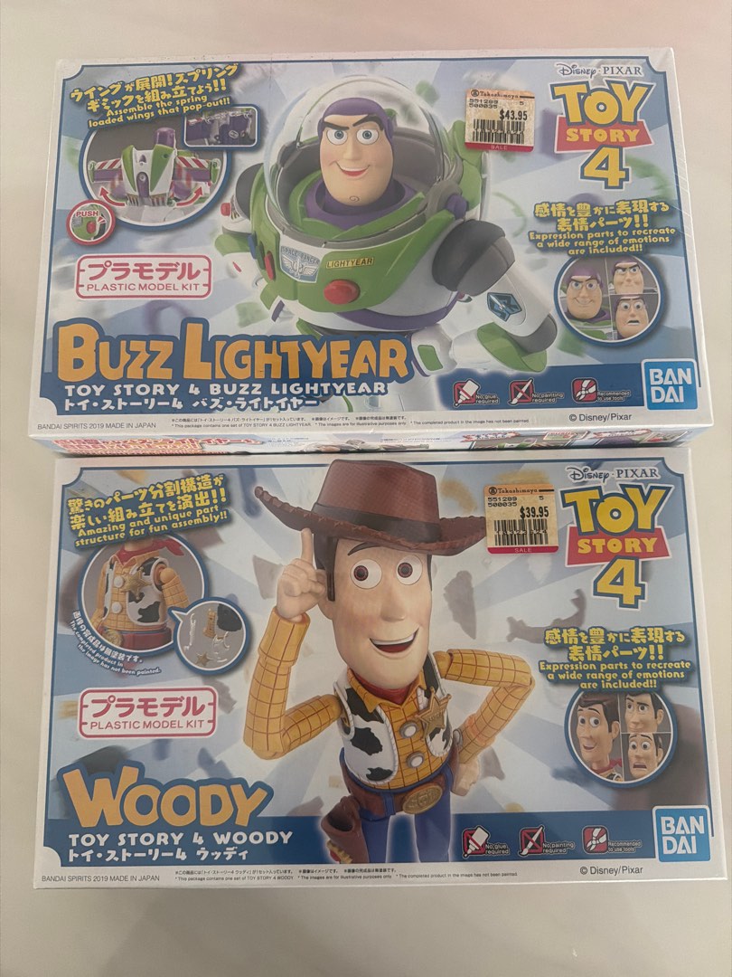 Toy Story 4 Buzz Lightyear & Woody Model Kits, Hobbies & Toys, Toys ...
