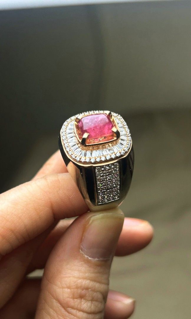 Unheated Ruby Ring (Category: Jewelry) located in Singapore. Submitted by arthacollection28 (Listing ID 1394351721, Image 3). Description: 2.32 Cts Unheated Ruby Ring - Certified by LoginLab - Silver Ring Handmade - Free Resize.