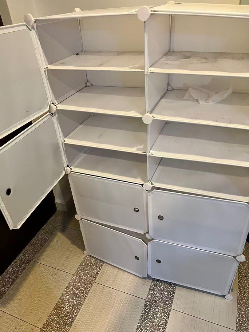 White Modular Storage Cabinet, Furniture & Home Living, Furniture ...