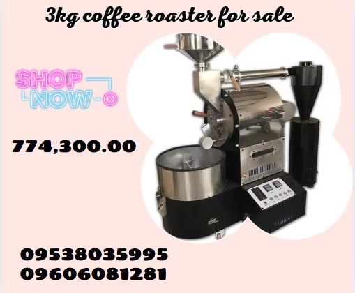 3kg coffee roaster for sale (Category: Industrial Equipment) located in Caloocan City. Submitted by mightywater-74d1 (Listing ID 1394503931, Image 1). Description: Model: GL-CR3 Coffee Bean Roaster Output: 3Kg/time Power: 1/8Hp*3.100W*1. Gas consumption: 0.7Kg/hour per batch. Mechanical size: 1420mm*610mm*1410mm. Mechanical weight: 160Kgs. .