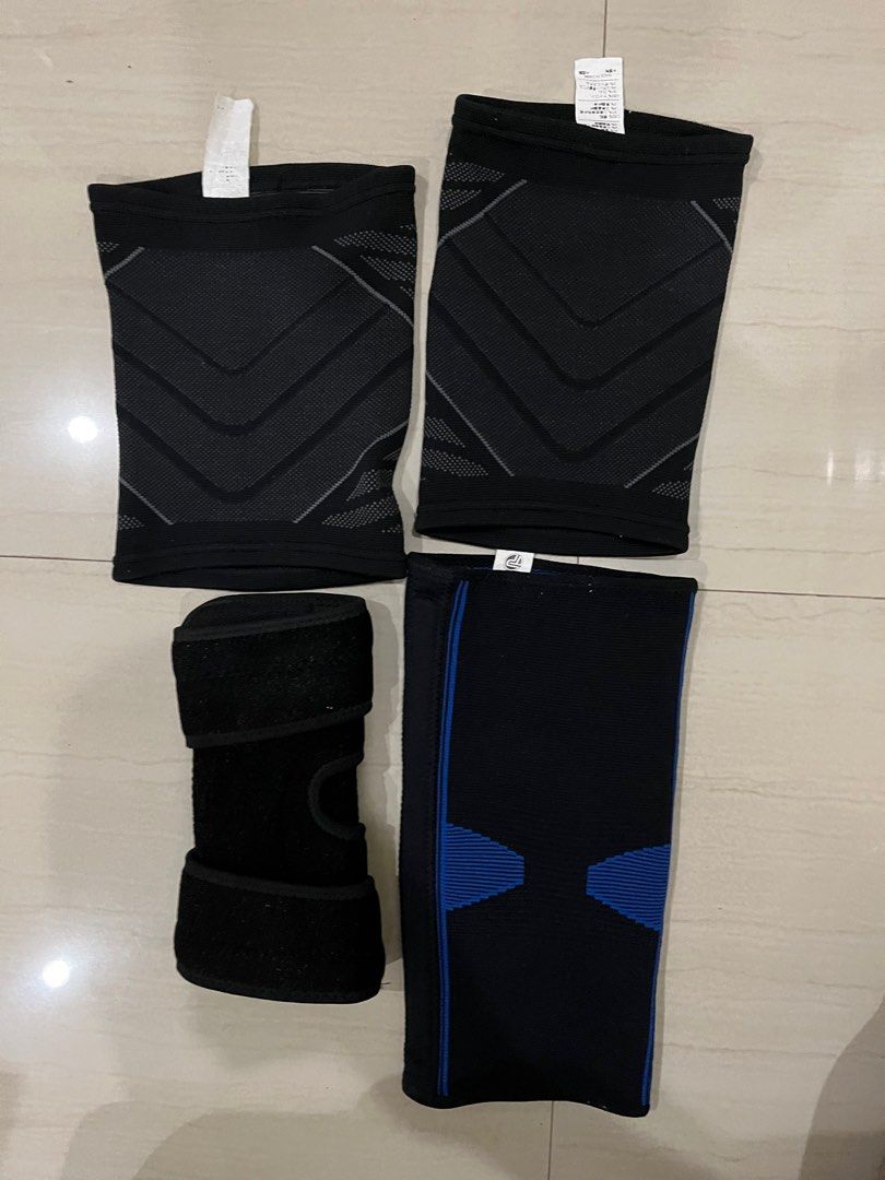 4pcs knee support Nike, pro tech, sleeve stars (Category: Braces, Support & Protection) located in Cabangan. Submitted by therare1 (Listing ID 1394409857, Image 2). Description: Good condition, authentic.