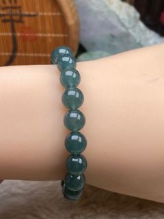 🦋香港🇭🇰現貨🛍🦋 📇緬甸天然翡翠：冰果凍感手串 📏尺寸：約8 mm-22粒 📝證書  代辦香港九龍翡翠珠寶鑒定證書 64223015268353110