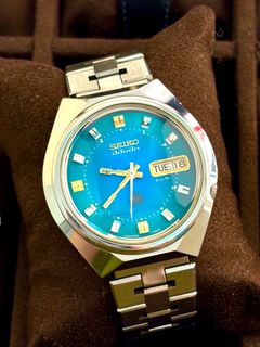 💎極罕美品💎 Seiko Advan 21 Jewels Special Dial Ref.7019-7290 精工太陽神自動上鏈古董錶|湖水藍漸變特殊錶盤|六邊形特殊錶殼|立體水晶切割鏡面64198421439490110