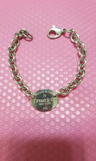 đ Classic Style TIFFANY & CO. (T&CO.) Circle 925 Silver Bracelet (see settlement location first)64232046179587110