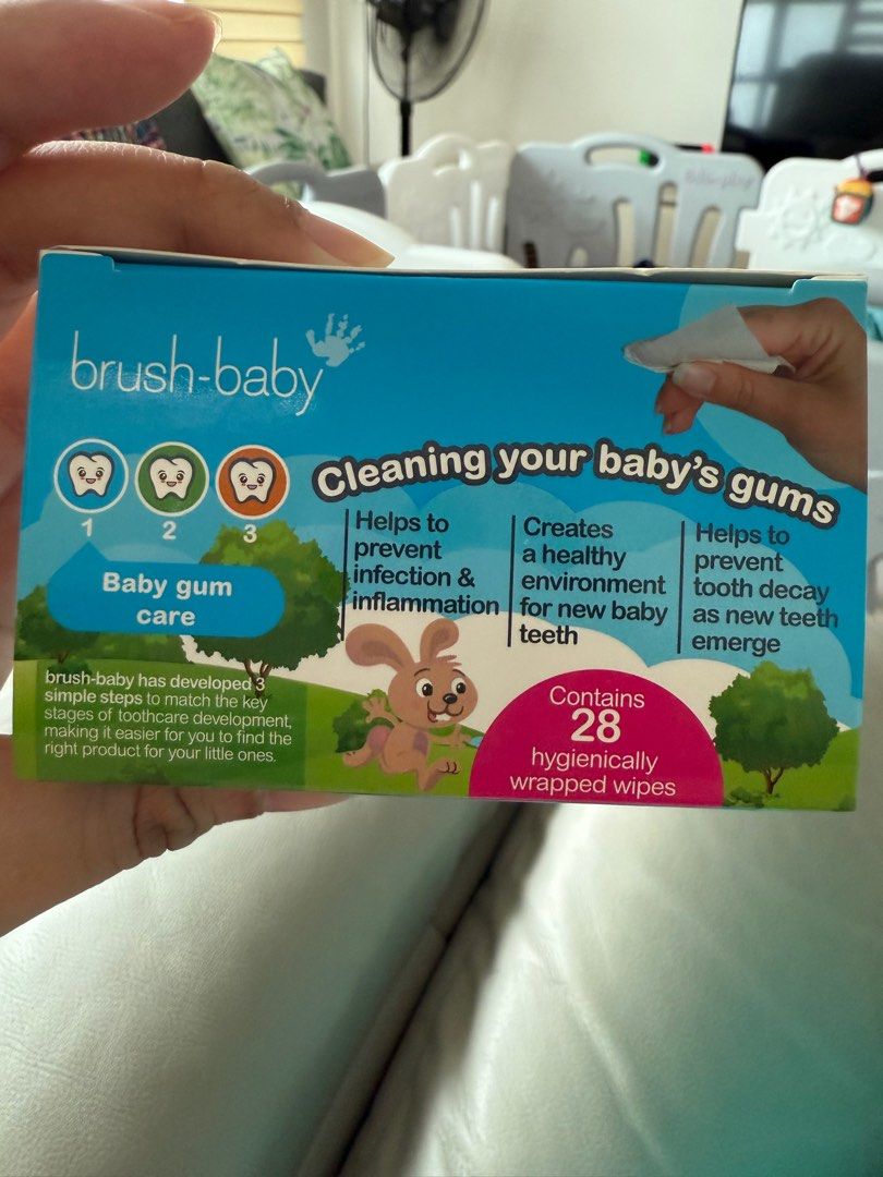 Baby dental wipes (Category: Baby Toiletries & Grooming) located in Taguig. Submitted by jomsalazar (Listing ID 1394476507, Image 2). Description: 20pcs left Courier to be shouldered by buyer.