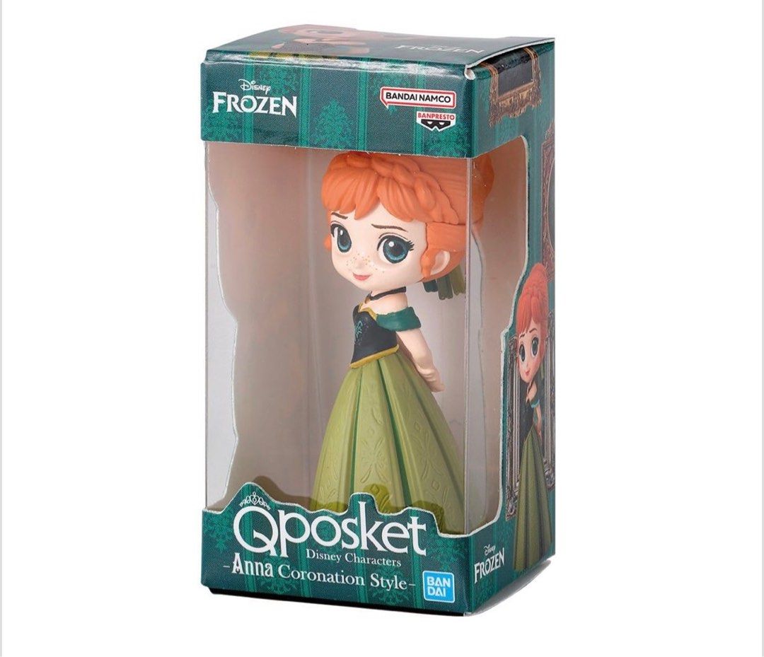 Bandai QPosket Disney Princess Miniature Figure (Category: Designer & Blind Box Toys) located in Taguig. Submitted by redeux_closet (Listing ID 1394551020, Image 2). Description: ❄️ Brand New with gashapon shell and paper insert ❄️ Princess Anna Coronation Style Miniature ❄️ Original Bandai Gashapon.