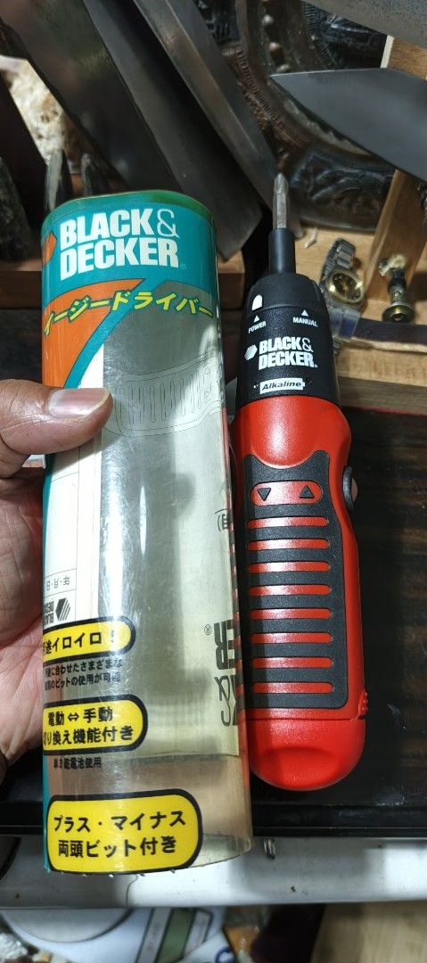 Black and decker 6v screw driver (Category: Construction Tools & Equipment) located in Polomolok. Submitted by dkljapansurplus (Listing ID 1394558417, Image 1). Description: Black and decker 6v Alkaline battery screw driver Good working condition Freeshipping.