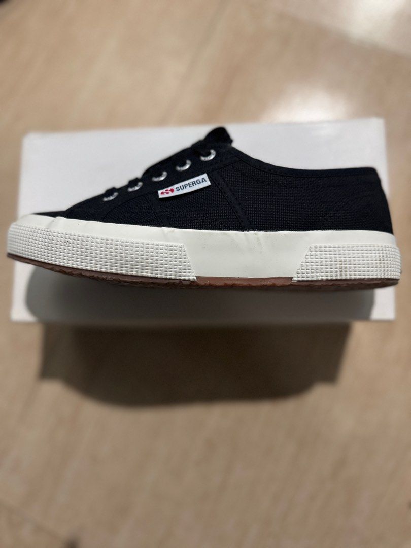 Black Superga (Category: Sneakers) located in Quezon City. Submitted by amdeclutter (Listing ID 1394596701, Image 1). Description: only worn a few times. RFS: not my size.