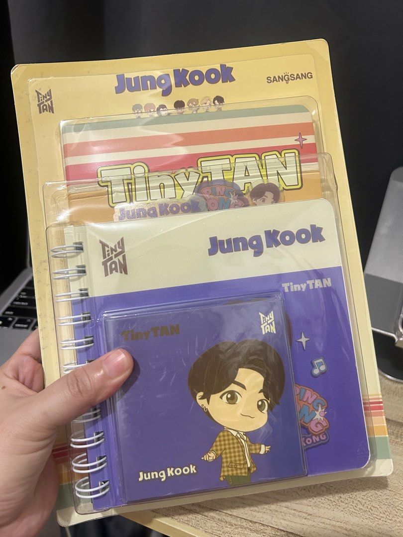 BTS Jung Kook Notebook Set (Category: K-Wave Merchandise) located in Marikina City. Submitted by mysticwater.4605ca (Listing ID 1394591285, Image 1). Description: 🛵 Same day delivery via Lalamove/Grab (shouldered by the buyer) 💶 Payment via Gcash.