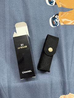 限定版Chanel lipstick leather case 絨毛唇膏套64237566496643110