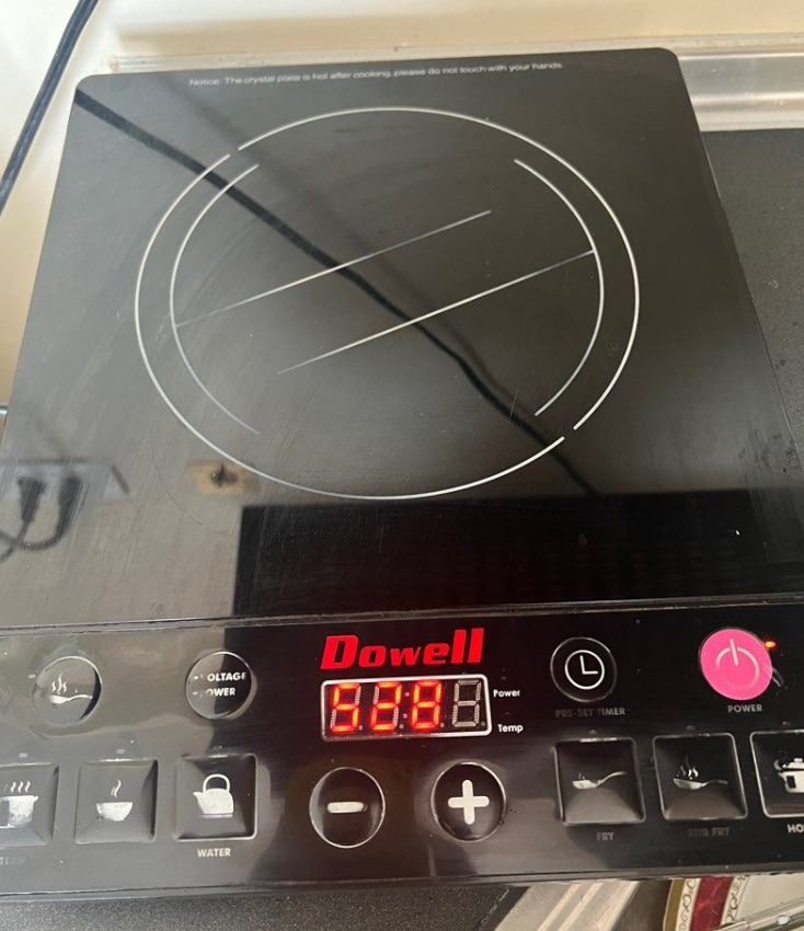 Dowell IC-28 Single Hob Induction Cooker 7 Cooking Functions Push ...