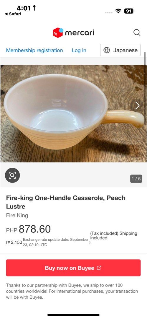Fire King mini bowl (Category: Cookware & Accessories) located in Antipolo. Submitted by queens.collections (Listing ID 1394500484, Image 3). Description: Direct to fire Skusa109090.