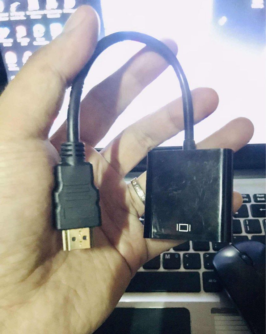 HDMI to VGA Adapter (Category: Computer Parts) located in Manila. Submitted by cgrufino4850725 (Listing ID 1394534551, Image 1). Description: HDMI to VGA Adapter w/ Audio Output All Brand ng Monitor pwede po. Plug n Play po sya. Dont Hesitate to Inquire or Pm for more details..