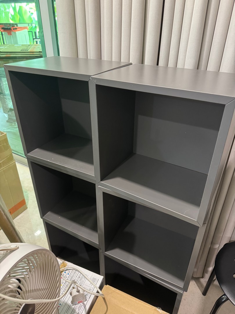 Fresh Look at Ikea Grey Cube Shelving Unit Furniture Home Living Furniture