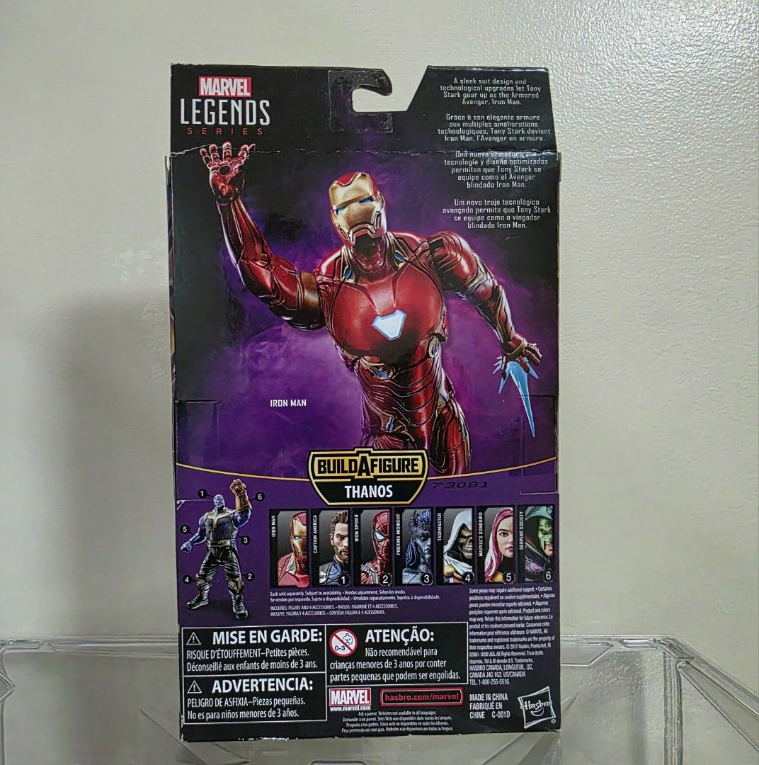 Iron Man Mark 50 Marvel Legends (Category: Figurines & Statues) located in Makati City. Submitted by code_blue (Listing ID 1394548463, Image 3). Description: - Marvel Legends Iron Man Mark 50 - From the Avengers: Infinity War series. - Includes accessories, But Missing One Hand. - For Marvel Legends collectors..
