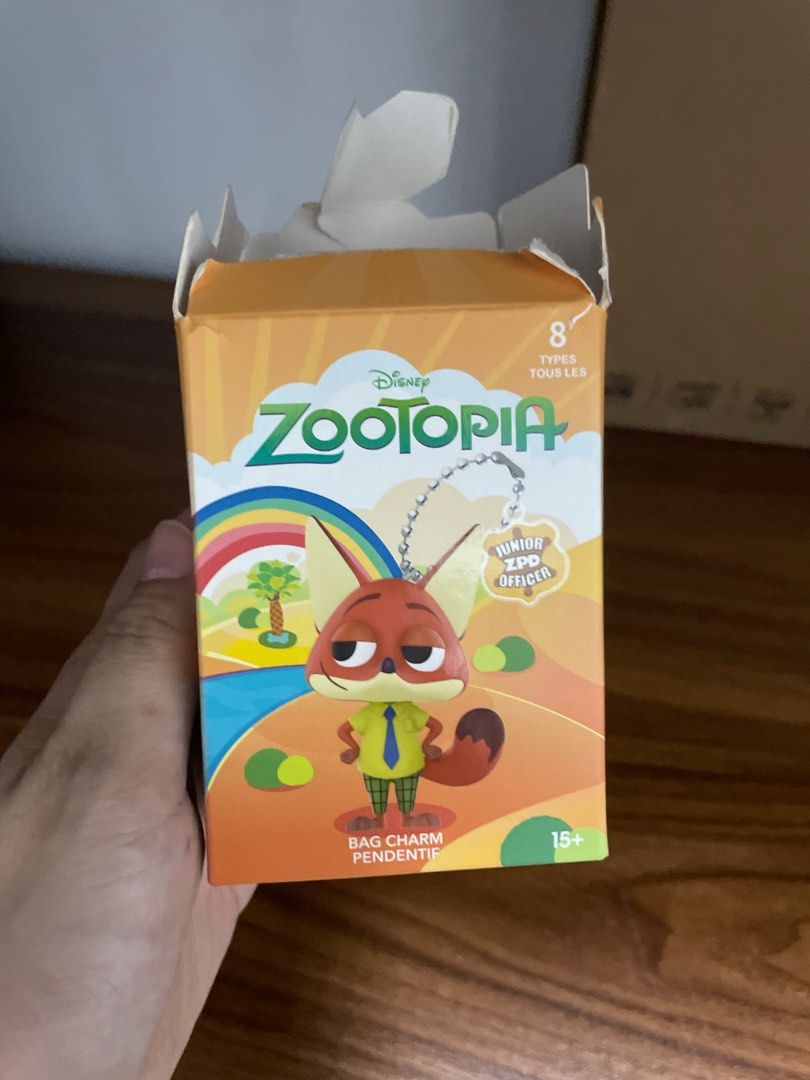 Keychain (Category: Western Merchandise) located in Singapore. Submitted by erora (Listing ID 1394530387, Image 3). Description: Zootopia clawhauser Zootopia Mr Big 1 for $10 2 for $18.