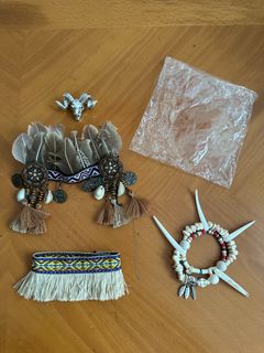 Labubu 印地安人 印第安人 娃衣連配飾 波希米亞風 波西米亞風 Indian Clothes with Accessories 適合第一、二、三代 17cm 15cm64224420375555110