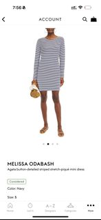 Melissa Odabash Agata 條紋迷你裙64246532388610110